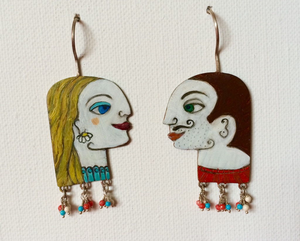 "Love at the first sight" Earrings by Juliette Lepage Boisdron